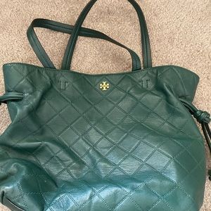 Green Tory Burch tote